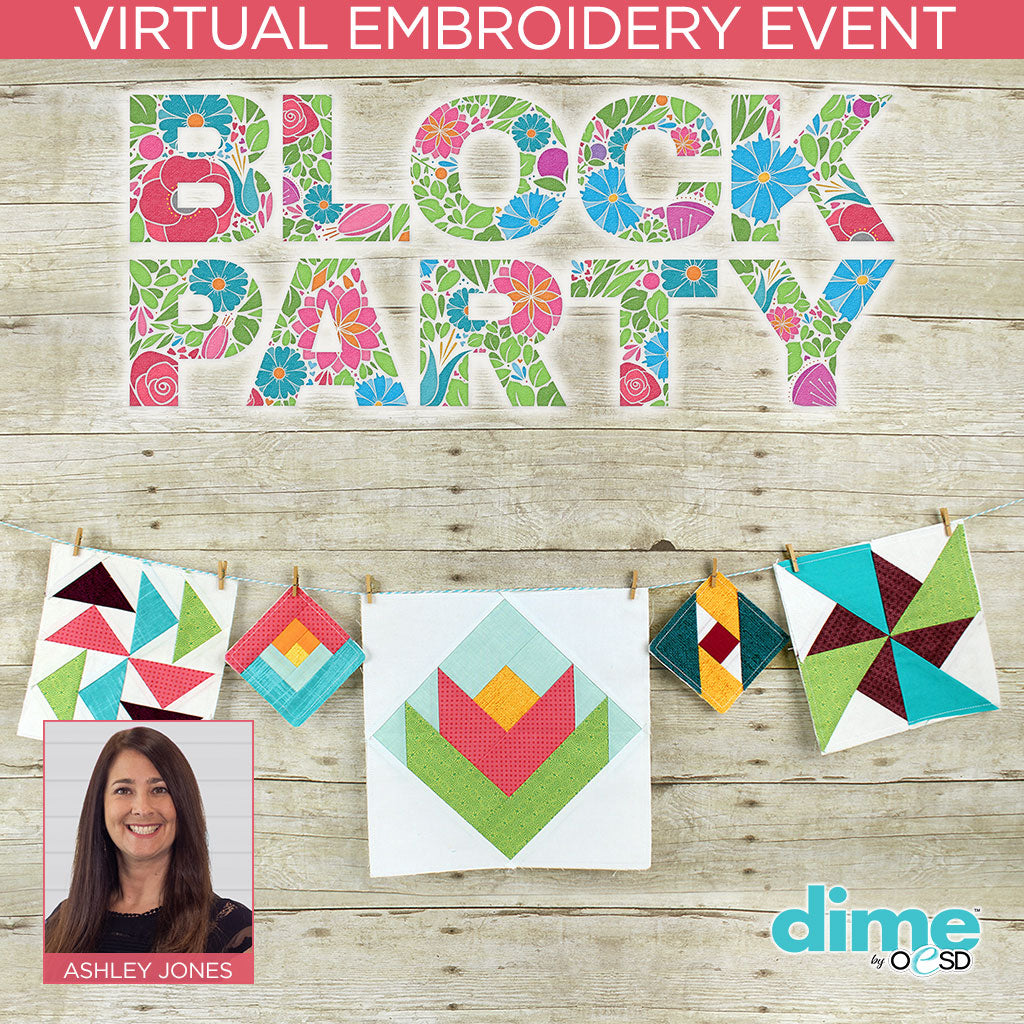 Block Party Virtual Embroidery Event