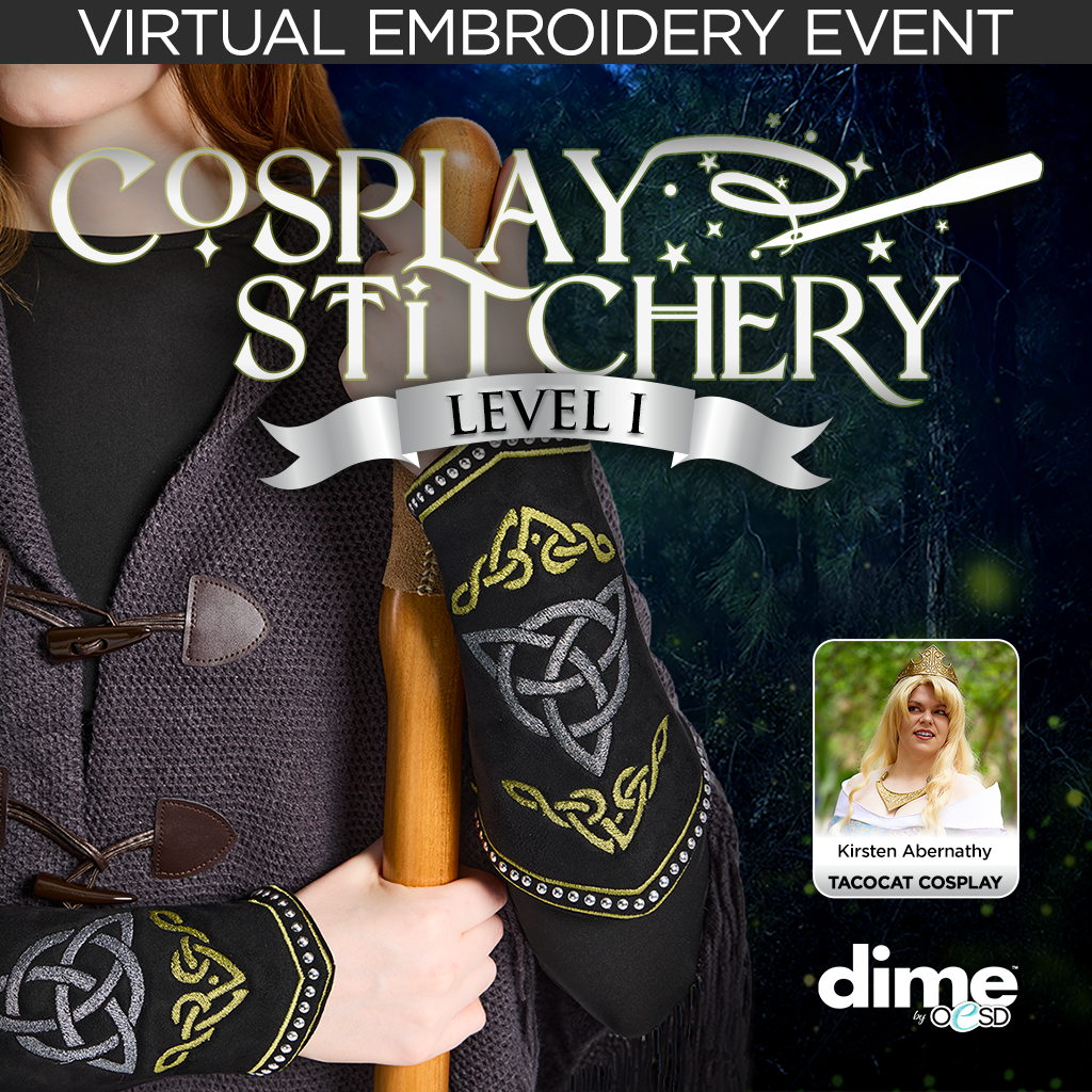 Cosplay Stitchery Level 1 Virtual Embroidery Event