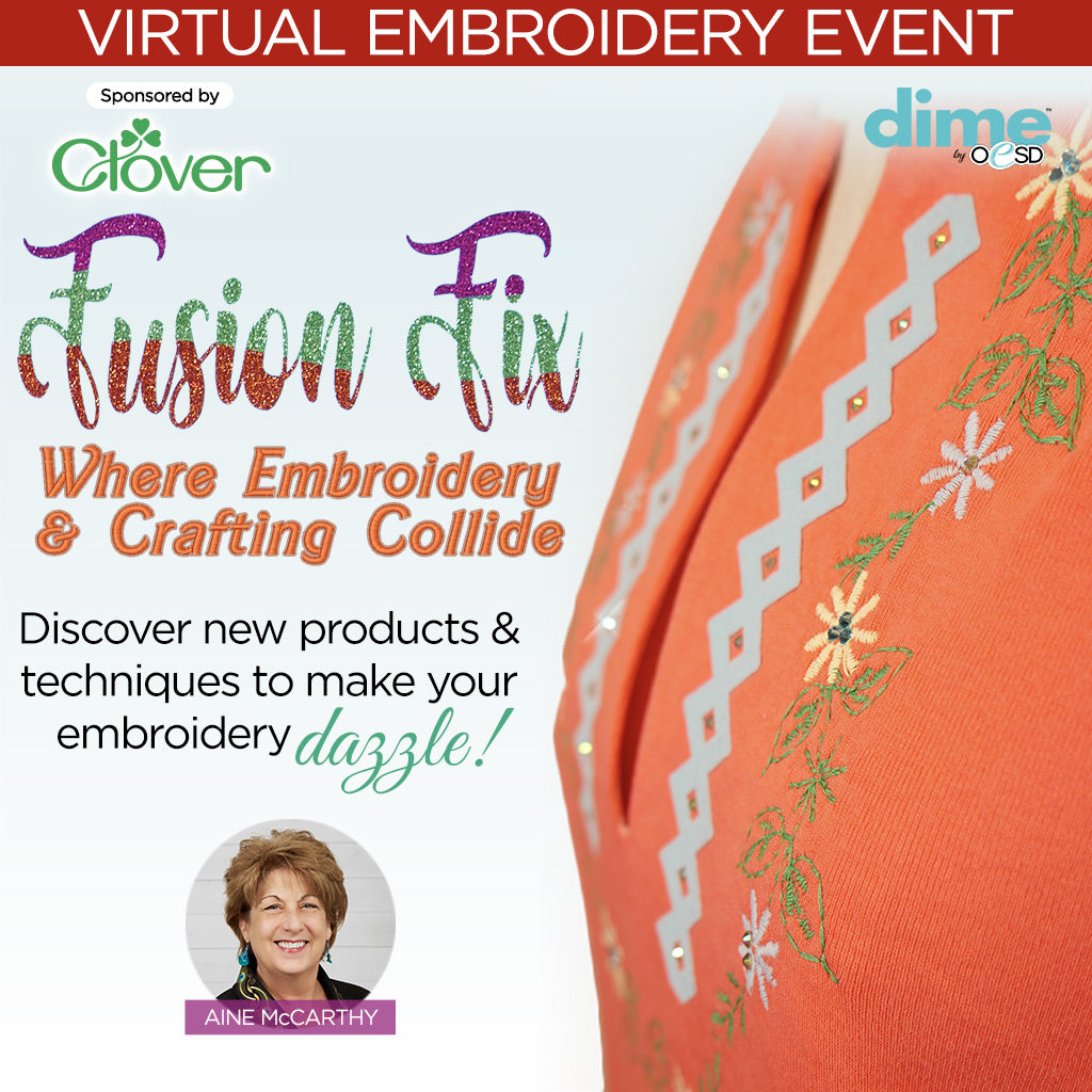 Fusion Fix Virtual Embroidery Event