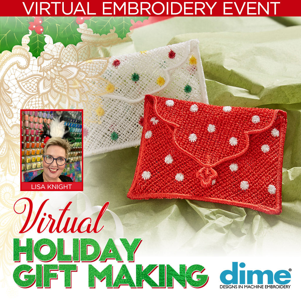 Holiday Gift Making Virtual Embroidery Event