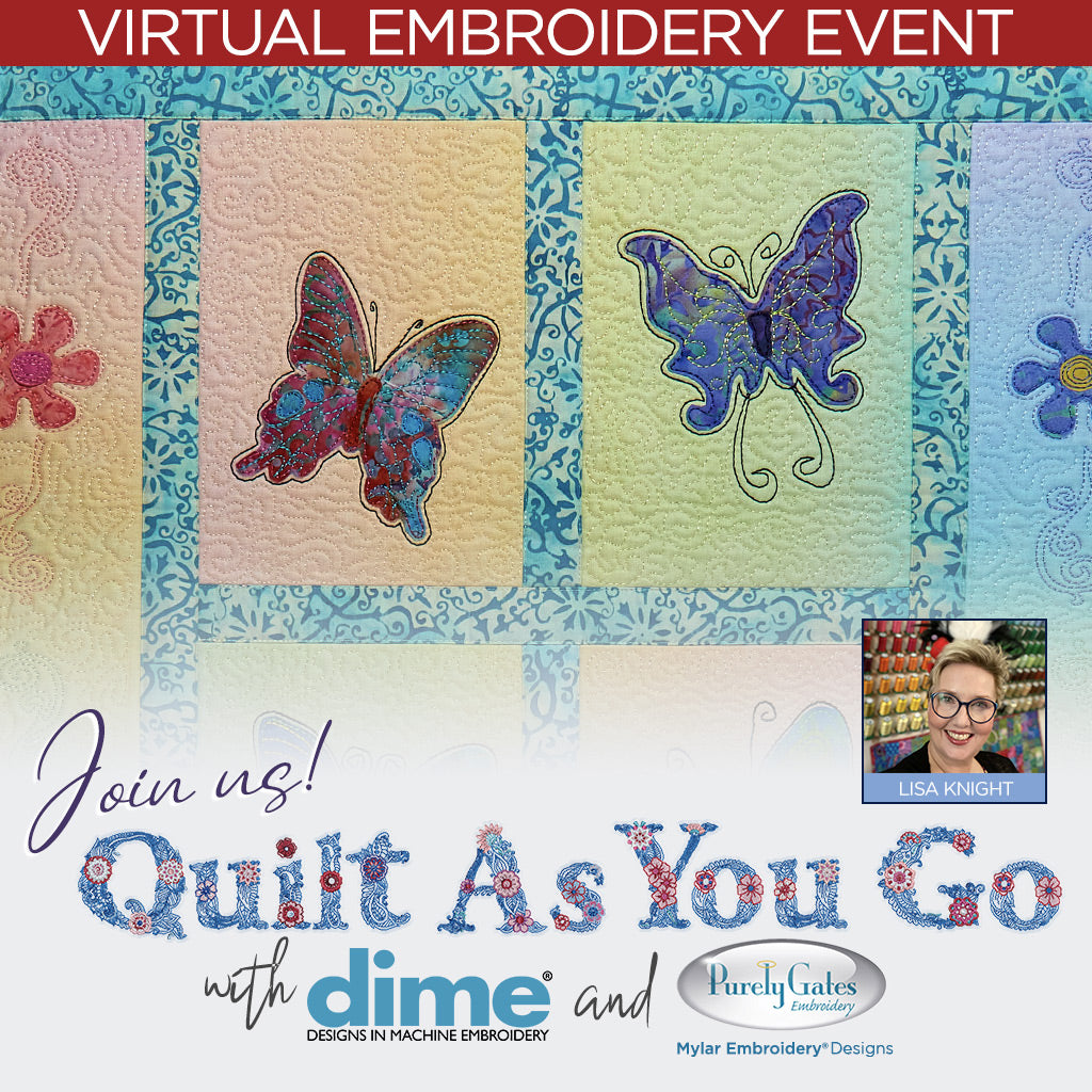 Quilt As You Go Virtual Embroidery Event