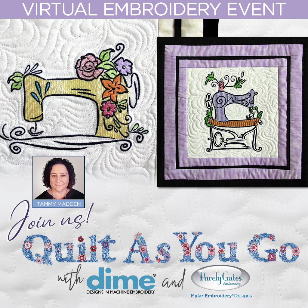 Quilt As You Go Virtual Embroidery Event