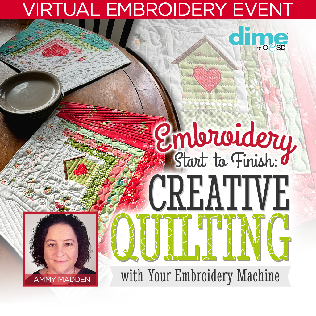 Embroidery Start to Finish - Creative Quilting Virtual Embroidery Event