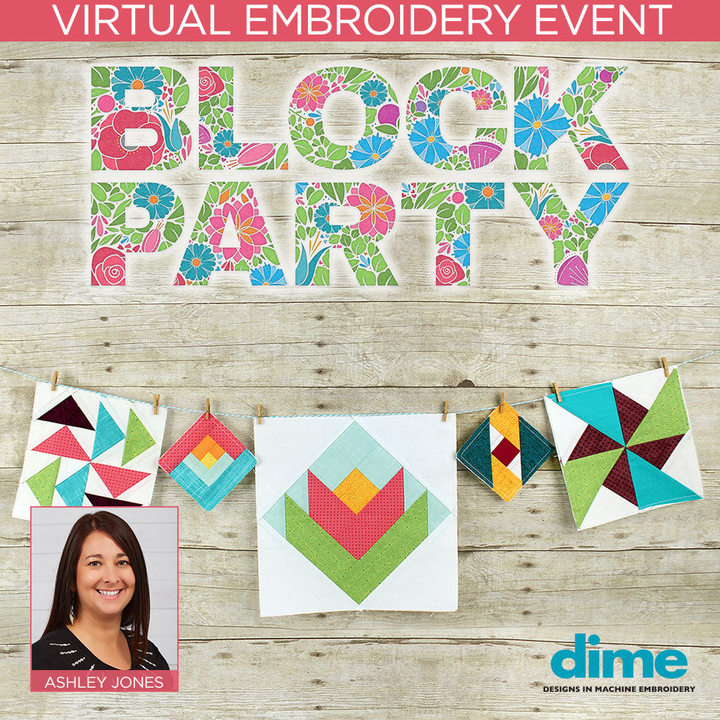 Block Party Virtual Embroidery Event